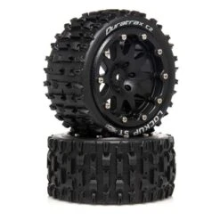 Duratrax Lockup ST Belted 2.8" 2WD Mounted Rear Tires, 0 Offset (2)