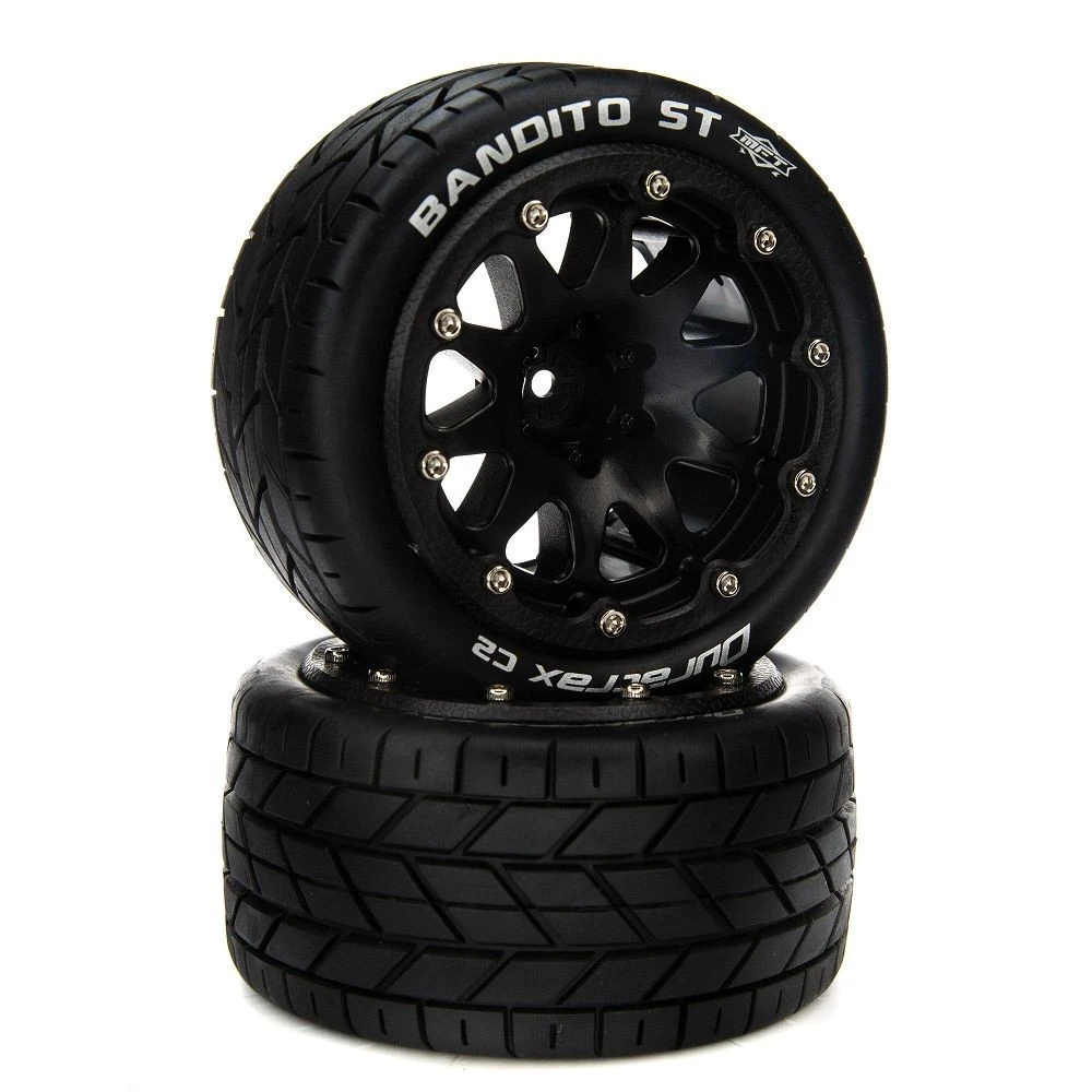 Duratrax Front/Rear Bandito ST Belted 2.8" Mounted Tires, 14mm (2) 3 Duratrax Front/Rear Bandito ST Belted 2.8" Mounted Tires, 14mm (2)