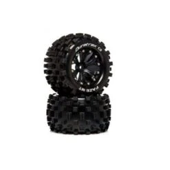 Duratrax Front/Rear Faze MT 2.8 Mounted Wheels, C2 Soft Compound (2)