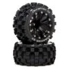 Duratrax Stakker ST Front/rear 2.8" Mounted C2 Wheels, 0.5" Offset, Black (2) -Duratrax Store duratrax dtx dtxc5561 01 1