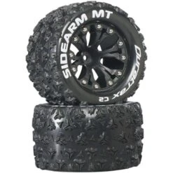 Duratrax Sidearm MT 2.8" 2WD Mounted Rear Wheels, C2, Black (2)