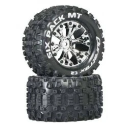 Duratrax Sixpack MT 1/10 2.8" Mounted 2WD Rear Monster Truck Tires (2)