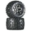 Duratrax Lockup MT 3.8" Mounted 1/2" Offset Tires, Chrome (2)