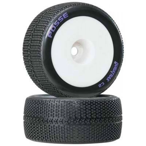 Posse 1/8 Truggy Tire C2 Mntd 1/2 Offset Wht (2) 3 Posse 1/8 Truggy Tire C2 Mntd 1/2 Offset Wht (2)