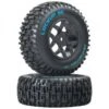 Lockup SC Tire C2 Mounted Losi Ten SCTE 4x4 (2)
